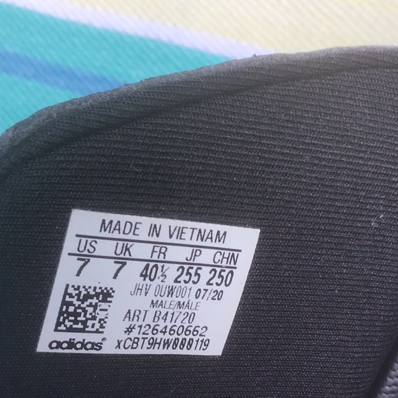 Adidas Bounce Black Slides Sz 7 - Picture 3 of 8